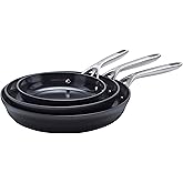 ZWILLING Motion Ceramic Hard Anodized 3-pc Aluminum Nonstick Fry Pan Set