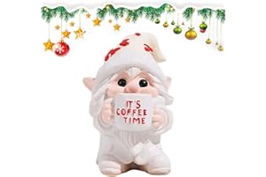 Coffee Gnome Figurines,Coffee Table Decorations - Resin Figurines,for Living Room Bedroom Kitchen Home Mantel Shelf Counter W