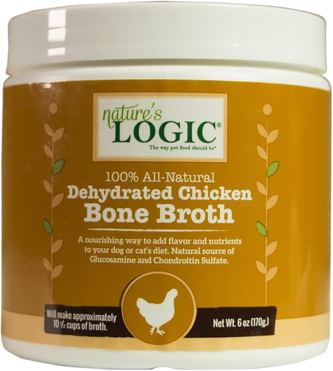 Nature's Logic Dehydrated Chicken Bone Broth, 6oz Pet Supplies