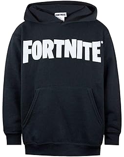 Amazon Com Fortnite White Logo Hoodie Clothing - fortnite logo kids boys black hoodie