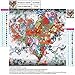 Fairylove 30×30 Diamond Painting Kit Full Love Heart Diamond Bead Painting Kit Diamond Embroidery Kit,Bloom and Carps