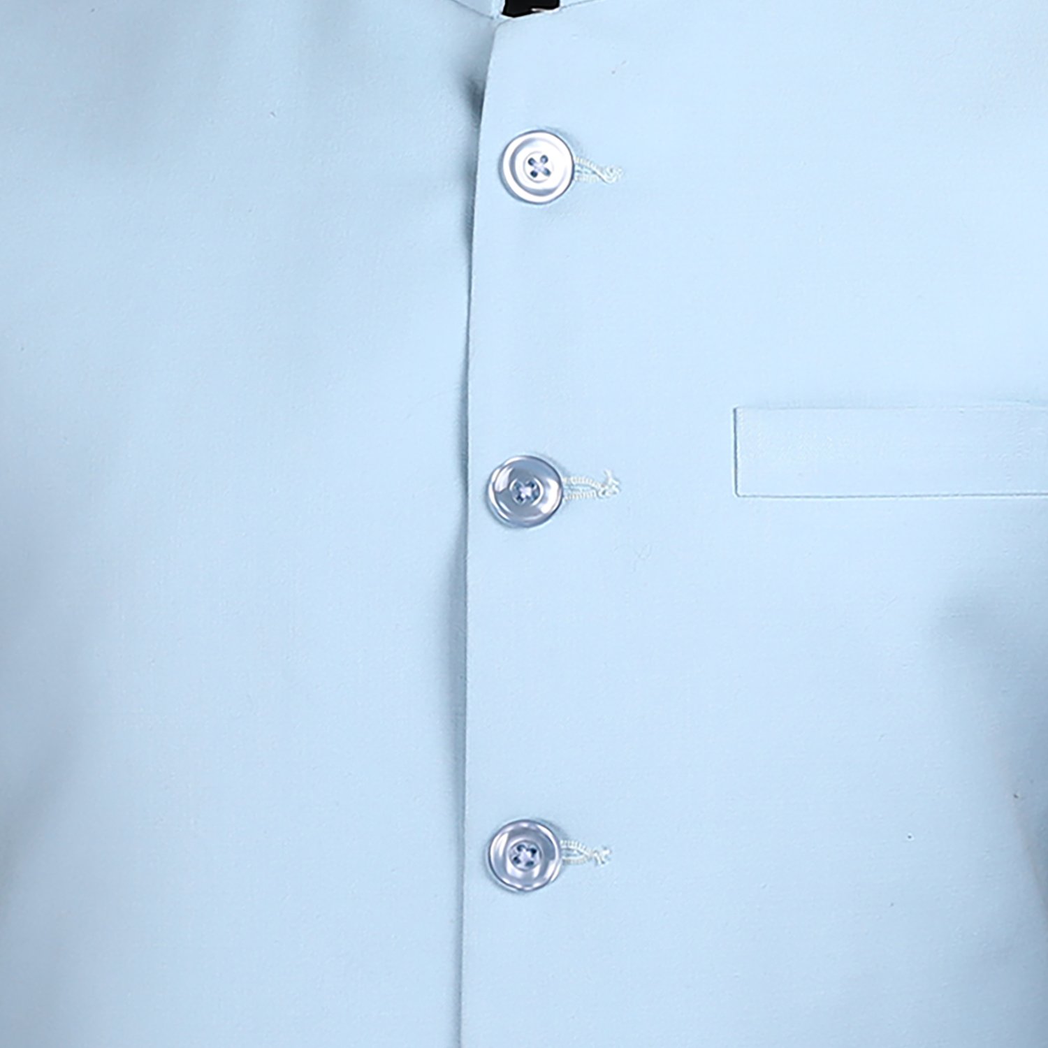la rainbow mens cotton bandhgala modi jacket/waistcoat-light blue