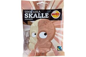 2 Bags x 90g of Bubs Godis Cool Cola - Skalle - Skallar - Original - Swedish - Sour - Cool Cola Skull - Gelatine Free - Wine Gums - Candy