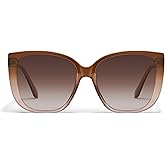 QUAY - Womens Ever After Sunglasses, Square Lenses with UV Protection