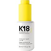 K18 Molecular Repair Hair Oil, Weightless Oil for Stronger, Healthier Hair, Suitable For All Hair Types, 1 Fl Oz