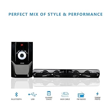 soundbar com radio fm