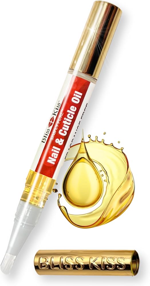 Bliss Kiss Simply Pure Cuticle Oil Pen, Fragrance Free, 1 Count | Jojoba-rich formula helps soften dry cuticles and condition