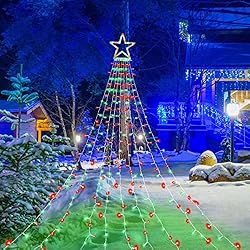FUNIAO Christmas Decoration Lights, 320 LED Star