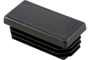 CAPLUGS - 1 1/2" x 3" | 10-14 Ga Tube Insert | Snap in Rectangular Cap Plugs | Fence Post Steel Pipe Tube Inserts - Fitness Equipment End Caps (4) Pack TOP SECRET PDR