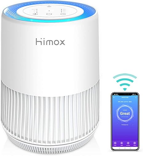 Himox Luftreiniger Allergie Mit App Steuerung Bis Zu 49 Cadr 190m H Smart Luftqualitat Sensor Luftreiniger Fur Raucherzimmer Mit H13 Hepa Filter Und Aktivkohlefilter Amazon De Baumarkt
