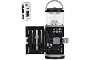 REALPLUS Christmas Gift for Him - LED Camping Lantern, Multi Tool & Fishing Gear for Outdoors Camping Hiking Birthday and Father's Day Presents
