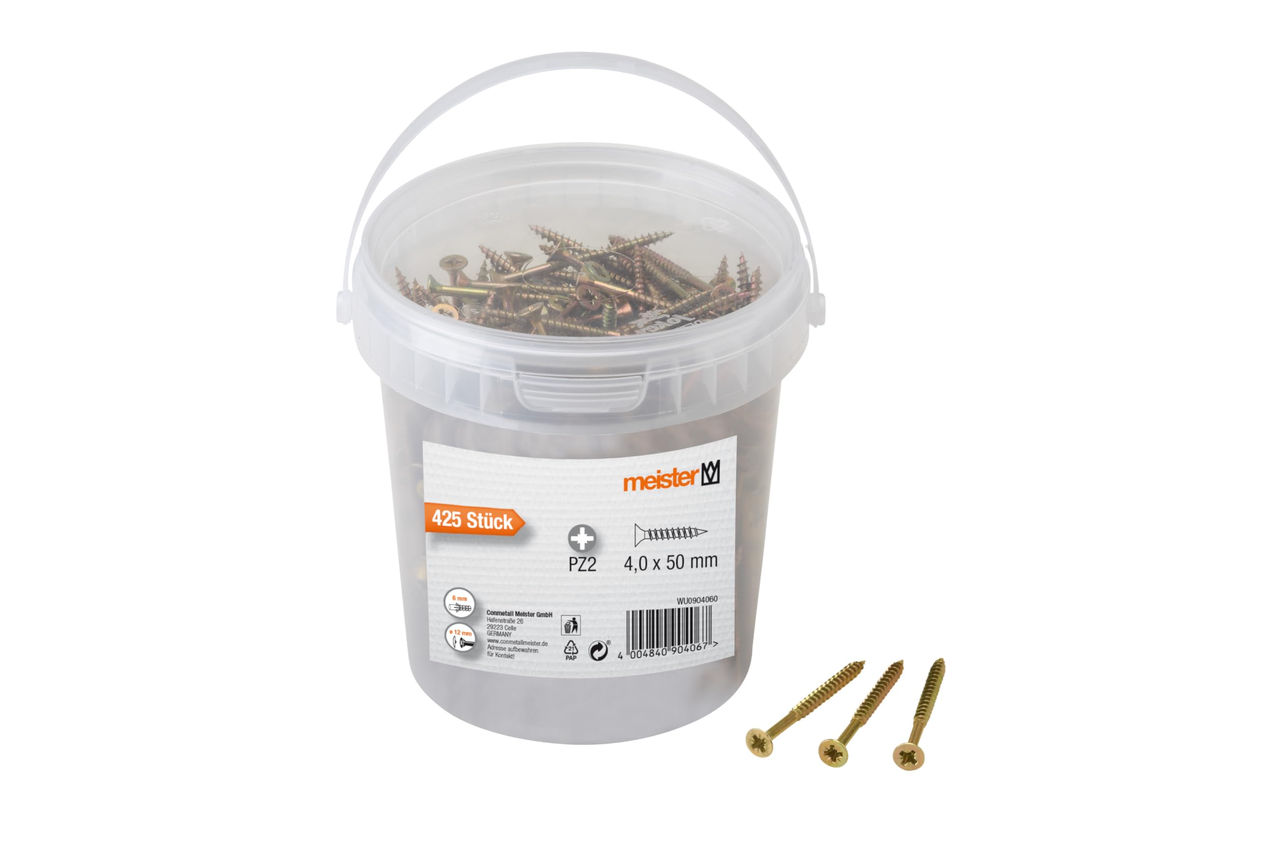 Champion Universal Screws 4 x 50 mm, Pack of 425 904060