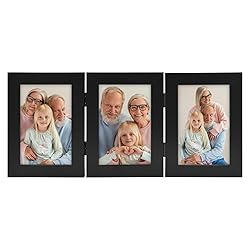 Frametory 4x6 Triple Picture Frames, Trifold Photos
