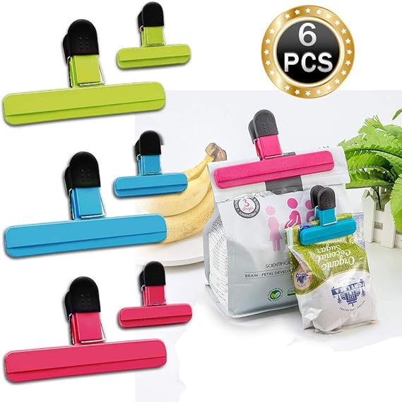 Chip Bag Clips,Large Chip Bag Clips Food Clips Plastic Heavy Duty Air