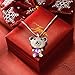 TOJEAN Mothers Day Gifts 'Lovely Bear' Animal Necklace Women Jewelry Pendant Made with Swarovski Crystal, Birthday Gift for her