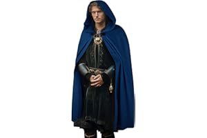 JPXH Hooded Cloak Middle Ages Renaissance Cloak Adult Men and Women Halloween Easter First Choice