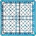 Carlisle FoodService Products RG16-214 OptiClean 16 Compartment Glass Rack with 2 Extenders, 4-7/16