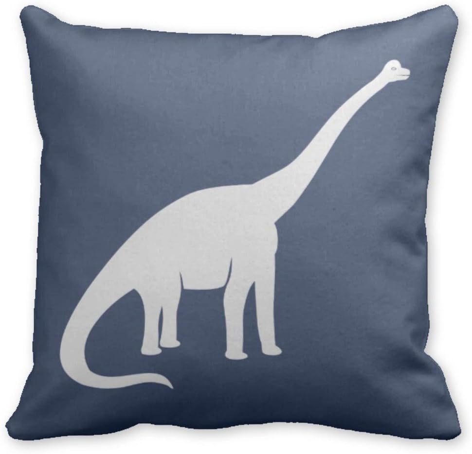 Handyou Brachiosaurus Dinosaur Dino Throw Pillow Cushion Cover 18" x 18"