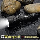 Portable LED Flashlight - Ultra Bright Handheld Flashlight - Outdoor Torch Tactical Light with Adjustable Focus and 5 Modes for Climbing, Hiking or Camping