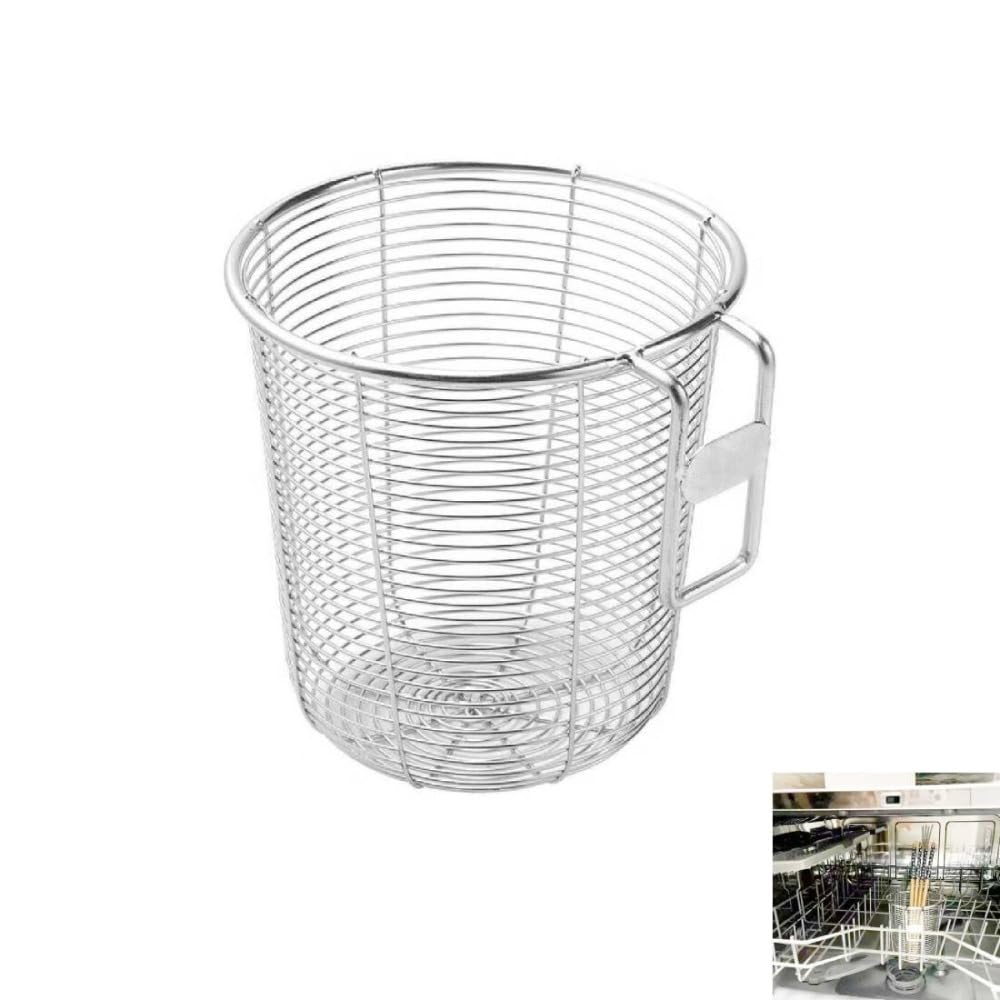 Photo 1 of 18/8 Stainless Steel Silverware Basket for Dishwasher Chopstick Holder Utensils Organizer with Drain Holes Kitchen Sink Drying Rack Cutlery Storage (M)
