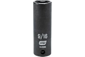 GEARWRENCH 3/8" Drive 6 Point Deep Impact SAE Socket 9/16" - 84326N