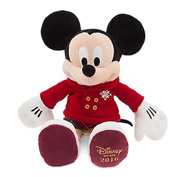 DISNEY STORE PLUSH HOLIDAY CHRISTMAS MICKEY MOUSE 2016 ~ SHARE THE MAGIC ~ 16"