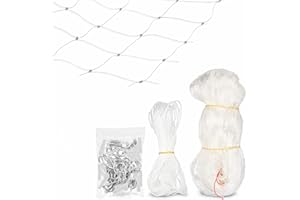 Heavy Duty Cat Balcony Netting, 26X10 Ft Mesh Net with 1.2" Grid, Fall Protection for Pets – Complete Installation Kit Includ