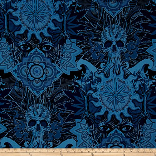 Alexander Henry Nicole's Prints Elevated Blue Chill Fabric By The Yard