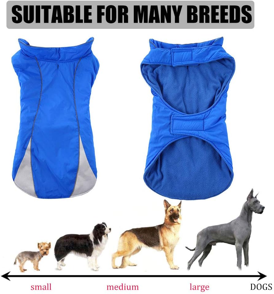 Reflective Dog Jacket, Outdoor Warm Dog Winter Coats, Cold Weather Dog Vest Apparel for Small Medium Large Dogs - Image 4