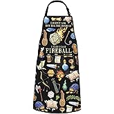 POFULL Game Playing Gift Dragons Dice Gift I Didnt Ask How Big The Room Was I Said I Cast Fireball Apron With Pockets