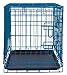 Internet's Best Wire Dog Kennel | Medium (36 Inches) | Double Door Metal Steel Crates | Indoor Outdoor Pet Home | Folding and Collapsible Cage | Blue