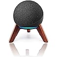 Real Wood Stand for Echo Dots(4th Gen)(5th Gen),Tripod Accessories Protect Speaker for Better Sound,Secure Stable Wooden Mount Holder for Echo Dot (Newest Model),(Walnut)