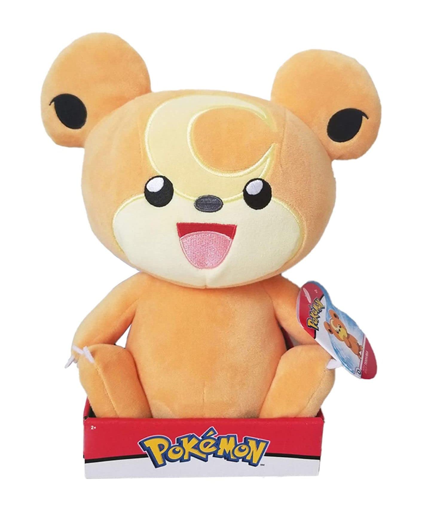Pokémon PKW0104-30 cm Plush - Teddiursa, Official Plush