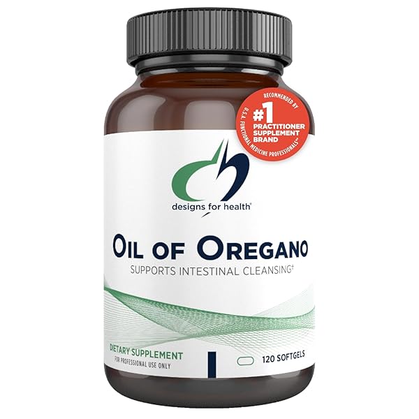 DESIGNS FOR HEALTH OIL OF OREGANO SOFTGELS – OREGANO OIL SUPPLEMENT WITH HIGHLY CONCENTRATED CARVACROL – SUPPORTS INTESTINAL CLEANSING – SMALL PILLS (120 SOFTGELS)