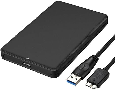 asbter USB 3.0 HDD SATA Disco duro externo Caja de la caja del disco para 9.5mm 7mm 2.5 pulgadas SATA HDD y SSD [USB 3.0 cable & Tool-free]: Amazon.es: Electrónica