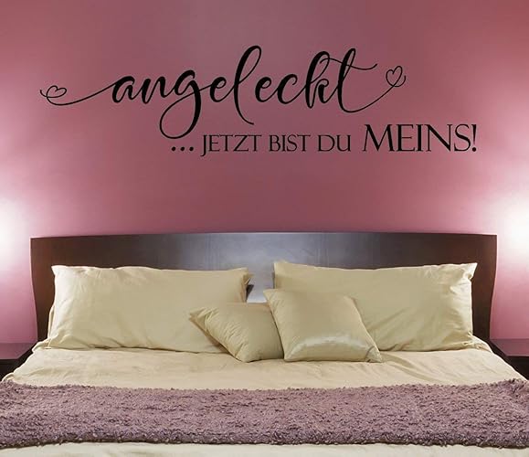 *NEU* Wandaufkleber/Wandtattoo/Wandsticker Schlafzimmer Spruch