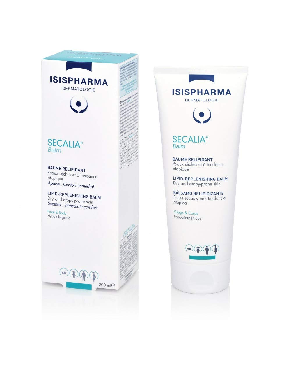 ISISPHARMA SECALIA ATO Balm 200 ml - Body lotion for Dry skin with an atopic tendency - Reduces the frequency and intensity of itching - Body Lotion lipid-replenishing fluid balm - Made in France