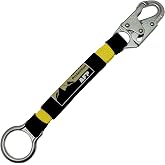 AFP 18-Inch Fall-Protection D-Ring Extender with Snap Hook | Heavy-duty 18-inch D-ring extension with a snap hook and O-ring for connecting compatible fall-protection equipment.