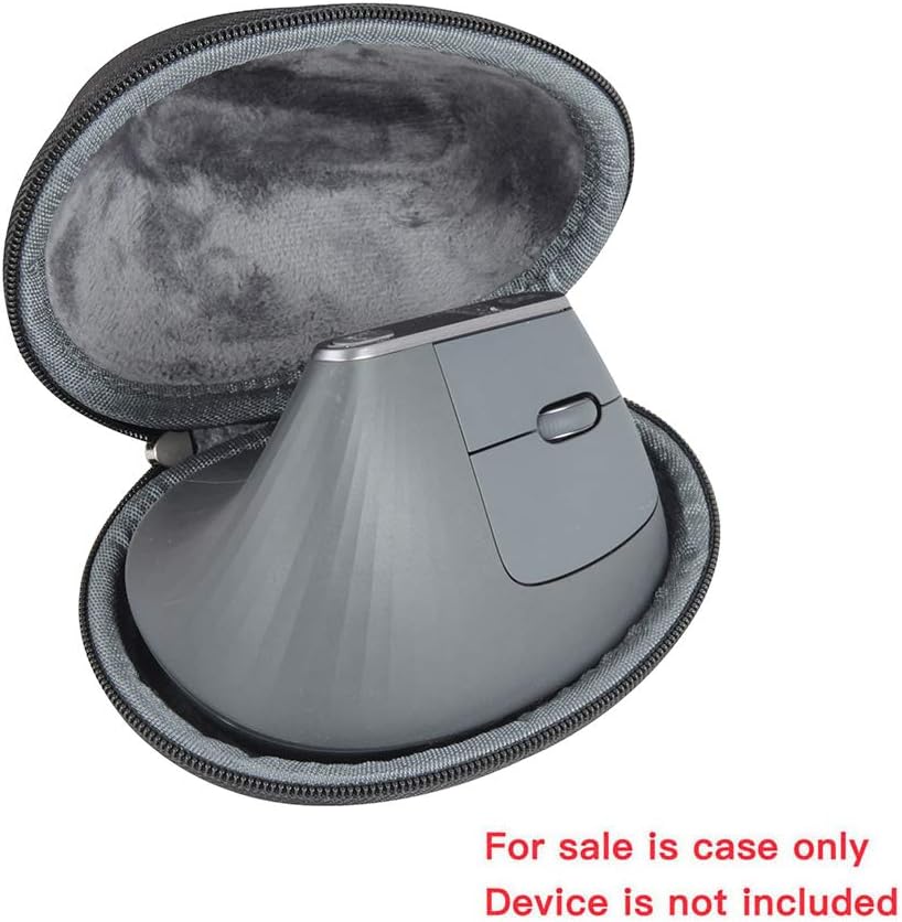 Hard Eva Travel Case for Logitech MX Vertical Wire and Wireless Advanced Ergonomic Mouse by Hermitshell, Black - Image 4