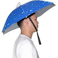 NEW-Vi Umbrella Hat, 25 inch Hands Free Umbrella Cap for Adults and Kids, Fishing Golf Gardening Sunshade Outdoor…