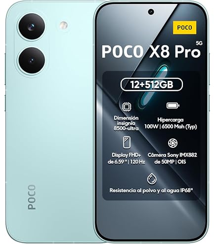 Xiaomi Smartphone Poco X8 Pro 256GB / 8GB Ram MINT GREEN (Verde