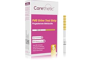Carethetic PdG Test Strips - Progesterone Urine Test Kit - at-Home Ovulation Confirmation Test for Women - 5 Tests