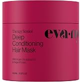 Eva NYC Therapy Session Deep Conditioning Hair Mask with Vegan Protein, Jojoba Oil + Argan Oil - Hydrate, Soften + Repair Hair Strength - Sulfate Free - Warm Vanilla Scent - 13.5 fl oz
