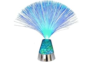 Tradeopia 2 Pack Fibre Optic Novelty Glitter Lamp, Gives Romantic Touch to Your Home, Bedroom Decor, Night Light, LED Light, 