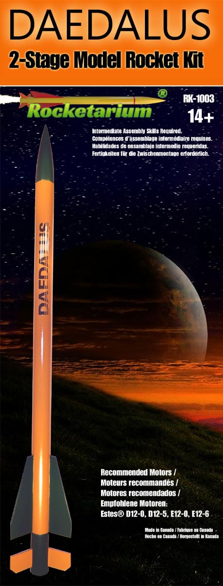 Daedalus 2-Stage Flying Model Rocket Kit. RK-1003