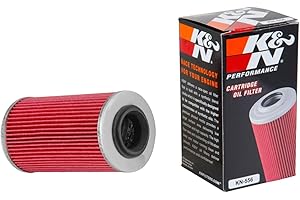 K&N Motorcycle Oil Filter: High Performance, Premium, Designed to be used with Synthetic or Conventional Oils: Fits Select Sea-Doo, Bombardier, John Deere Vehicles, KN-556