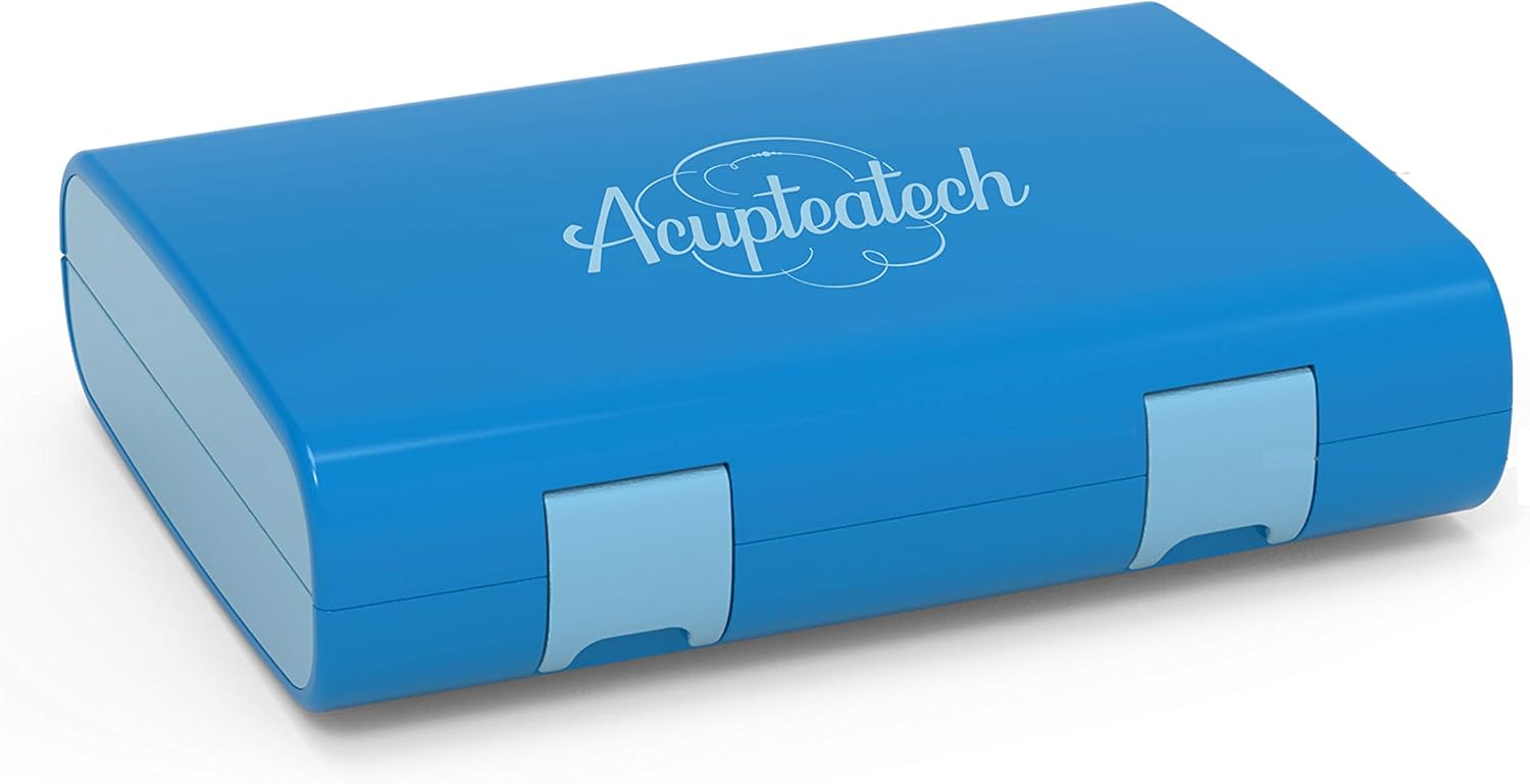 Kids Lunch Bento Box, Leak Proof 4-Compartment Food Container 1200ml Large Capacity, BPA Free, Portion Meal Prep Snack Packing, Durable Perfect for School, Picnics, Camp, Travel—Blue