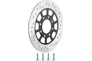 ICONSPORTSS 220mm 8.66" Rear Brake Disc Rotor Plate for 110cc 125cc 150cc 200cc 250cc Tao Tao Coolster Roketa Kazuma Baja Chinese Four Wheeler Quad ATV Go Kart Parts (1)