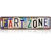 Vintage Fart Zone Wall Decor Street Signs Metal Tin Signs 16 x 4 Inches