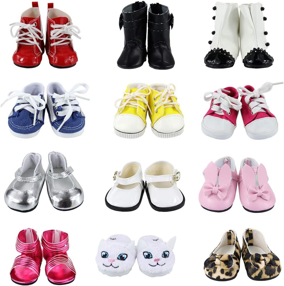 Amazon.com: BARWA 18 Inch Doll Shoes 5 